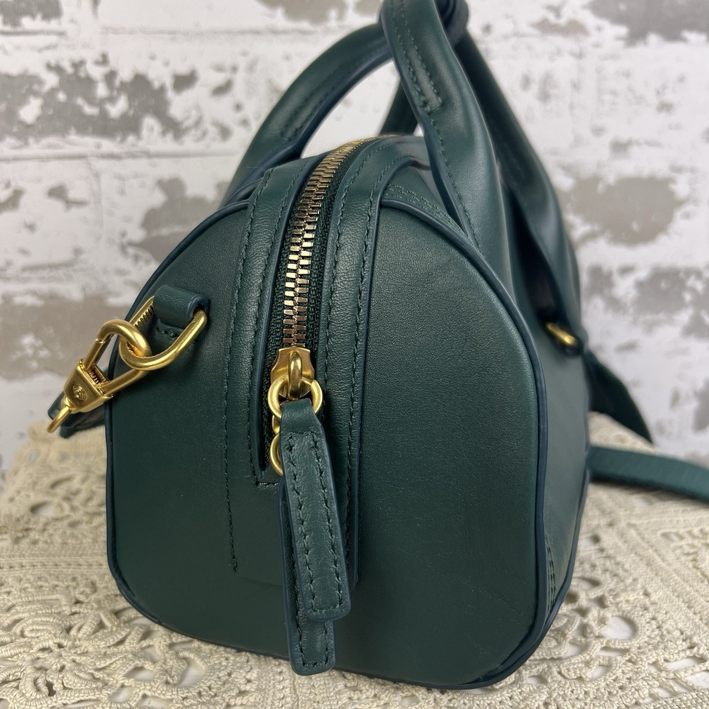3.1 Phillip Lim Pashli Duffle Purse Forest Green Gold Hardware EUC - Picture 6 of 16